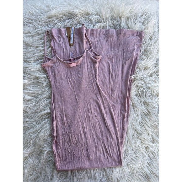 Skims Soft Lounge Petite Long Slip Dress Morganite Size XSP - Picture 8 of 12